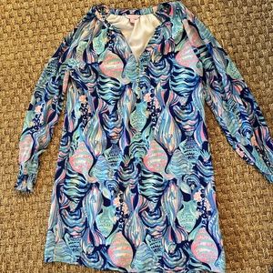 Lilly Pulitzer Smocked Long-Sleeved Dress